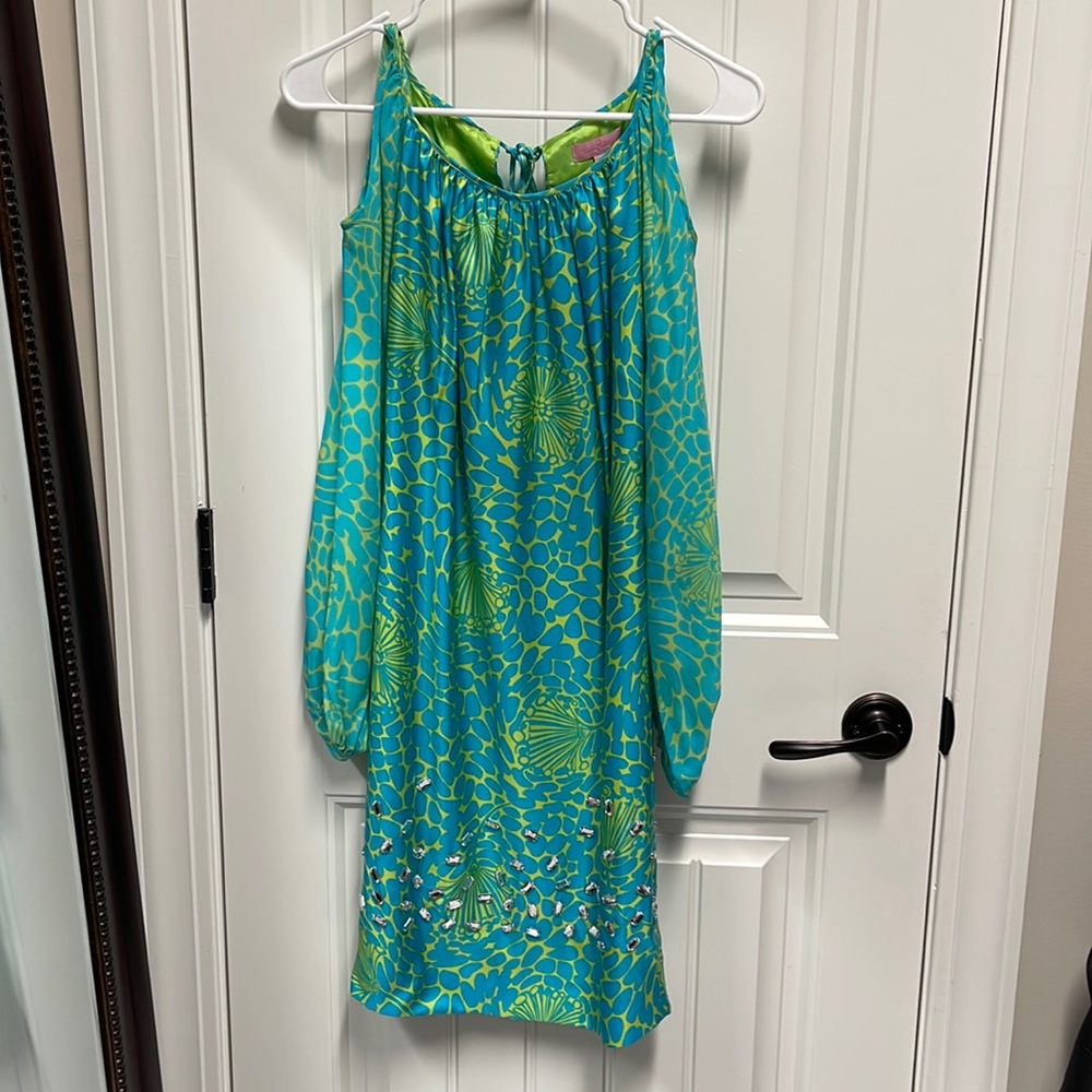 Lilly Pulitzer Silk Long Sleeve Dress